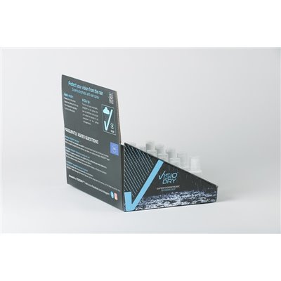 VISIODRY Superhydrofóbny Spray 15ml - obchodné balenie 20ks CYKLO so stojanom