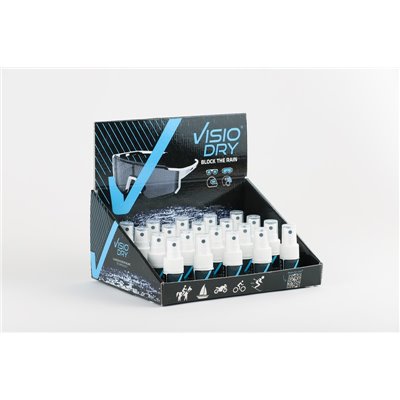 VISIODRY Superhydrofóbny Spray 15ml - obchodné balenie 20ks CYKLO so stojanom