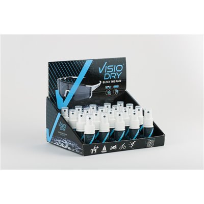 VISIODRY Superhydrofóbny Spray 20ml - obchodné balenie 20ks CYKLO so stojanom