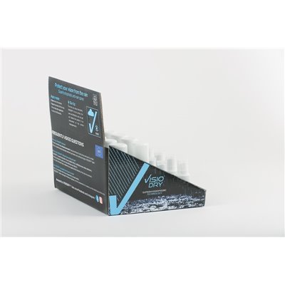 VISIODRY Superhydrofóbny Aerosól 35ml + Spray 15ml - obchodné balenie 10+10 ks CYKLO so stojanom