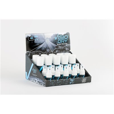 VISIODRY Superhydrofóbny Aerosól 35ml + Spray 15ml - obchodné balenie 10+10 ks CYKLO so stojanom
